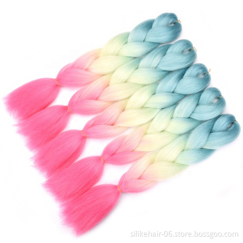 Bestselling african style hair bulk ombre braiding Synthetic hair Expression Braids Jumbo Extension Accessory China Manufacturer